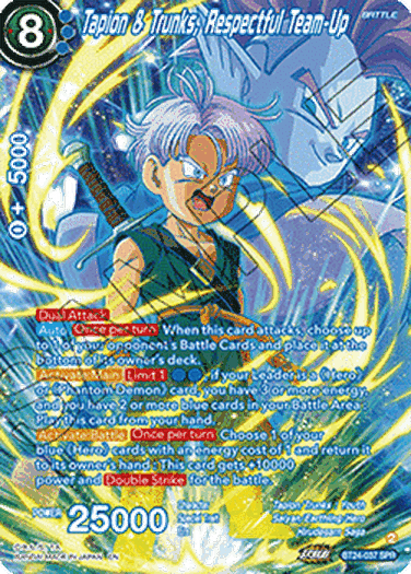 Tapion & Trunks, Respectful Team-Up (V.2 - Special Rare)