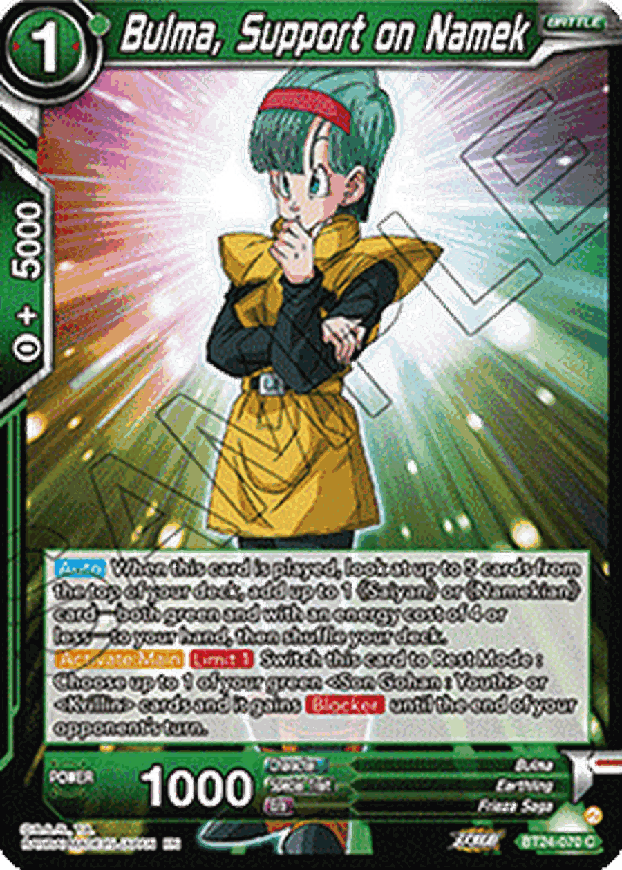 Bulma, Support on Namek