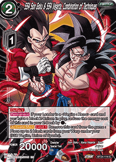 SS4 Son Goku & SS4 Vegeta, Combination of Techniques (V.1 - Common)