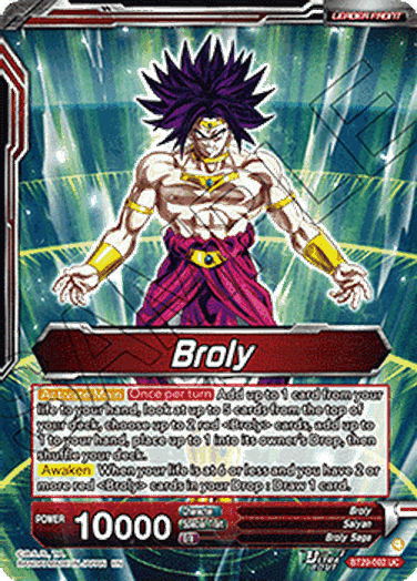 Broly // SS Broly, Increasing Power (V.2 - Alternate Art)