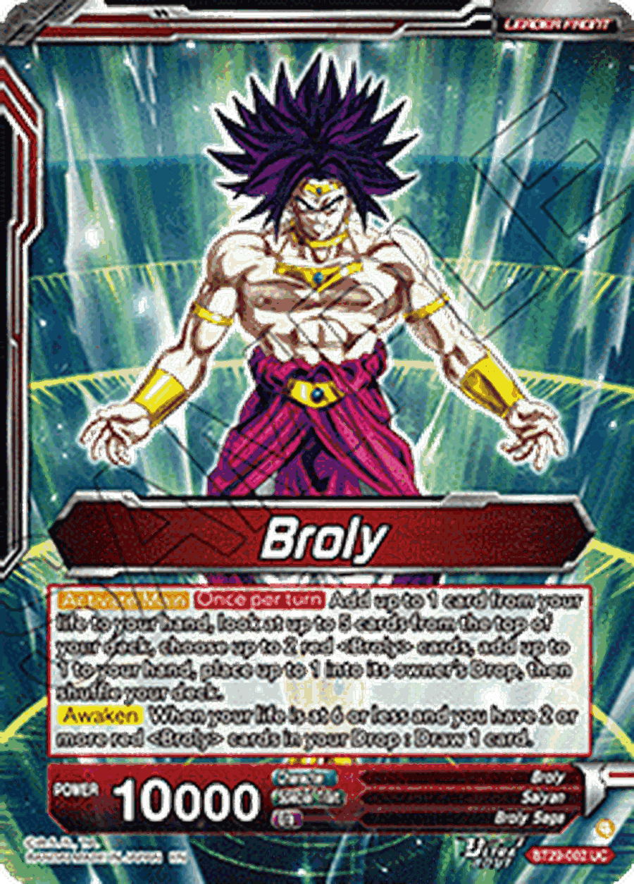Broly // SS Broly, Increasing Power (V.2 - Alternate Art)