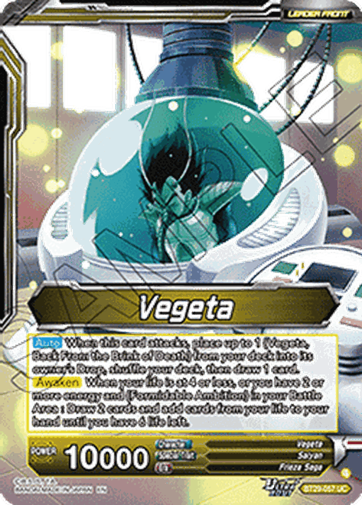 Vegeta // Vegeta, Warrior Race Pride (V.2 - Alternate Art)