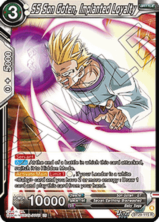 SS Son Goten, Implanted Loyalty