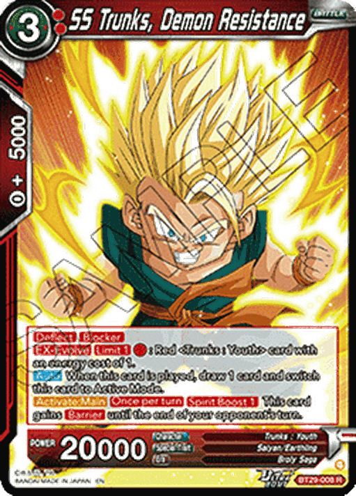 SS Trunks, Demon Resistance