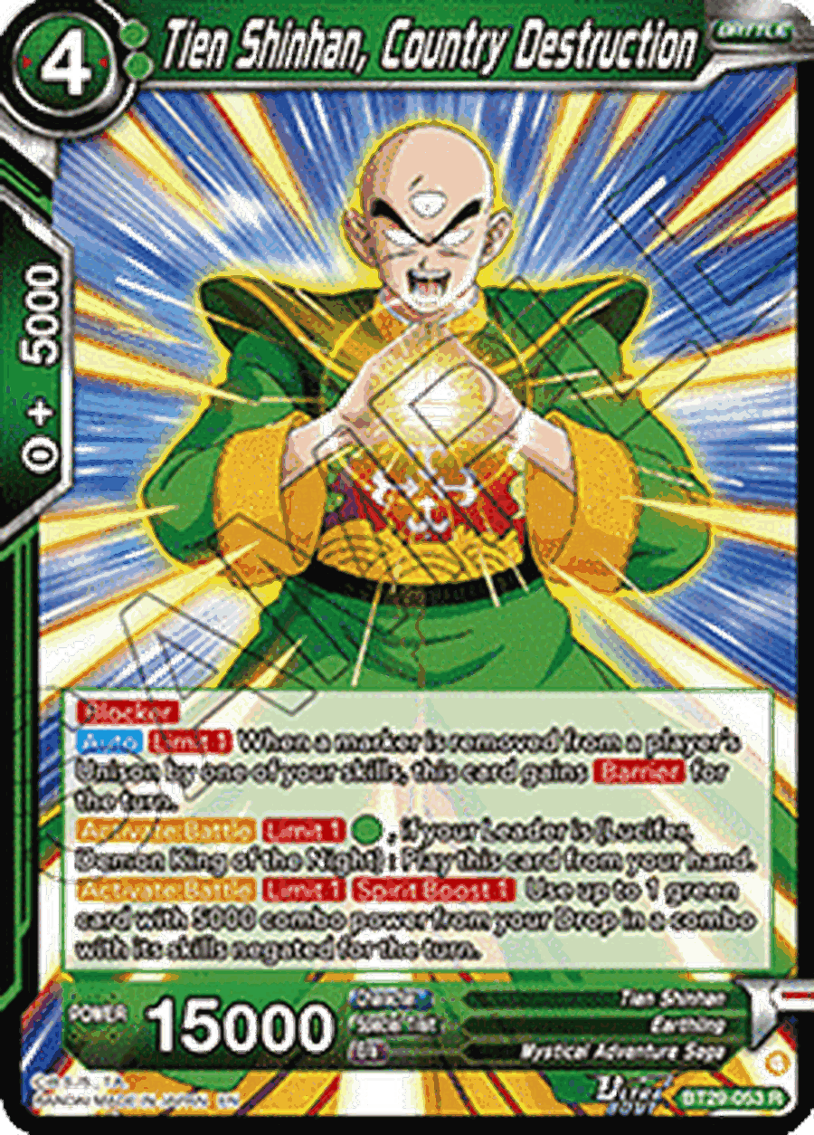 Tien Shinhan, Country Destruction