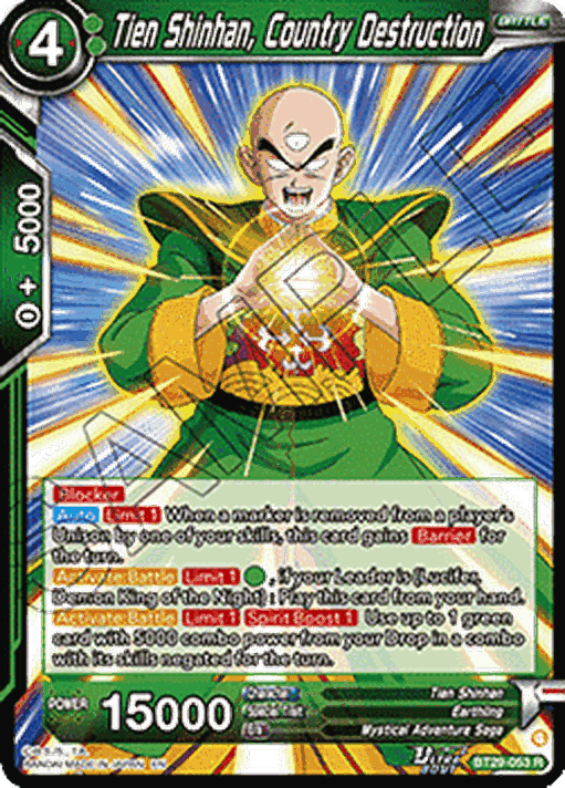 Tien Shinhan, Country Destruction