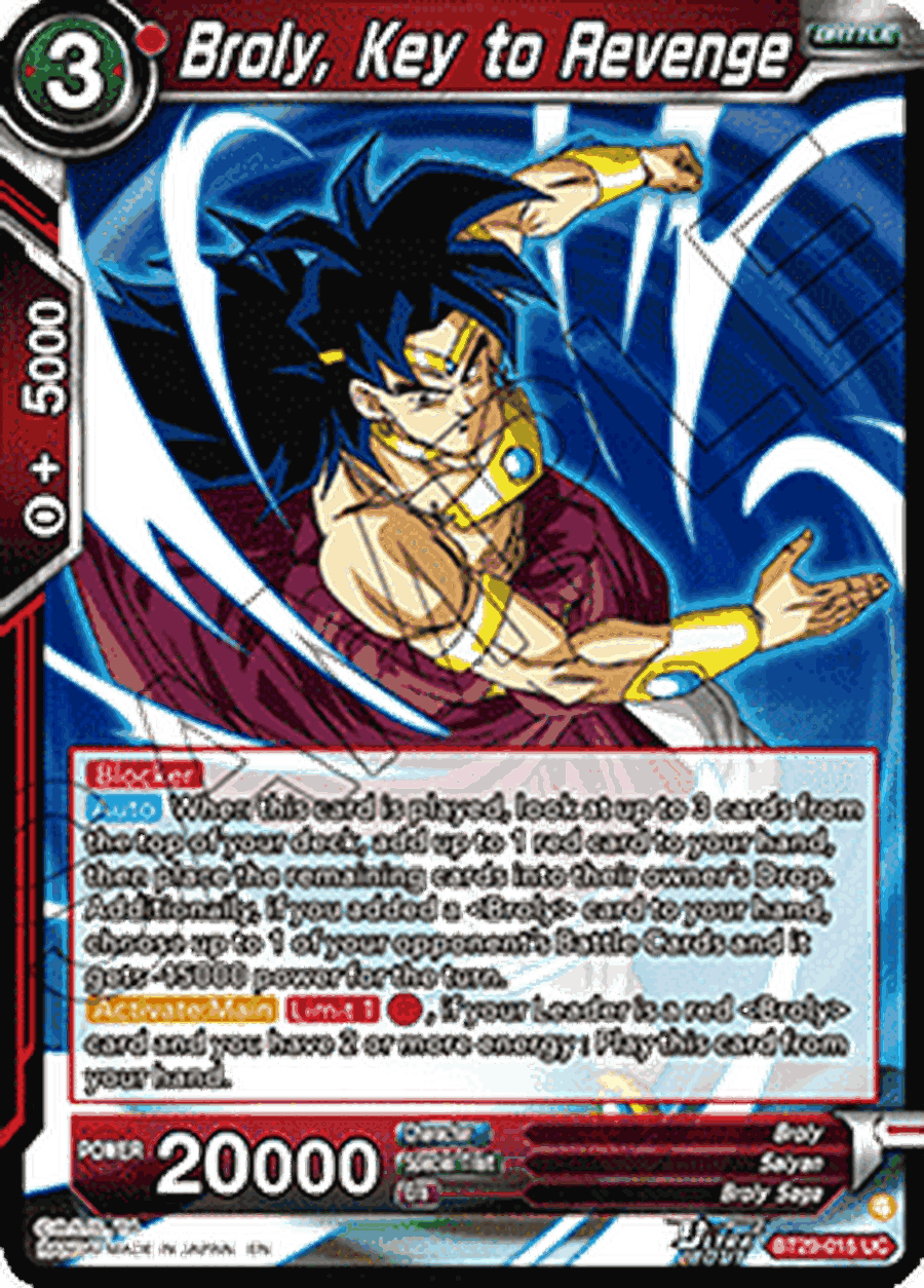 Broly, Key to Revenge