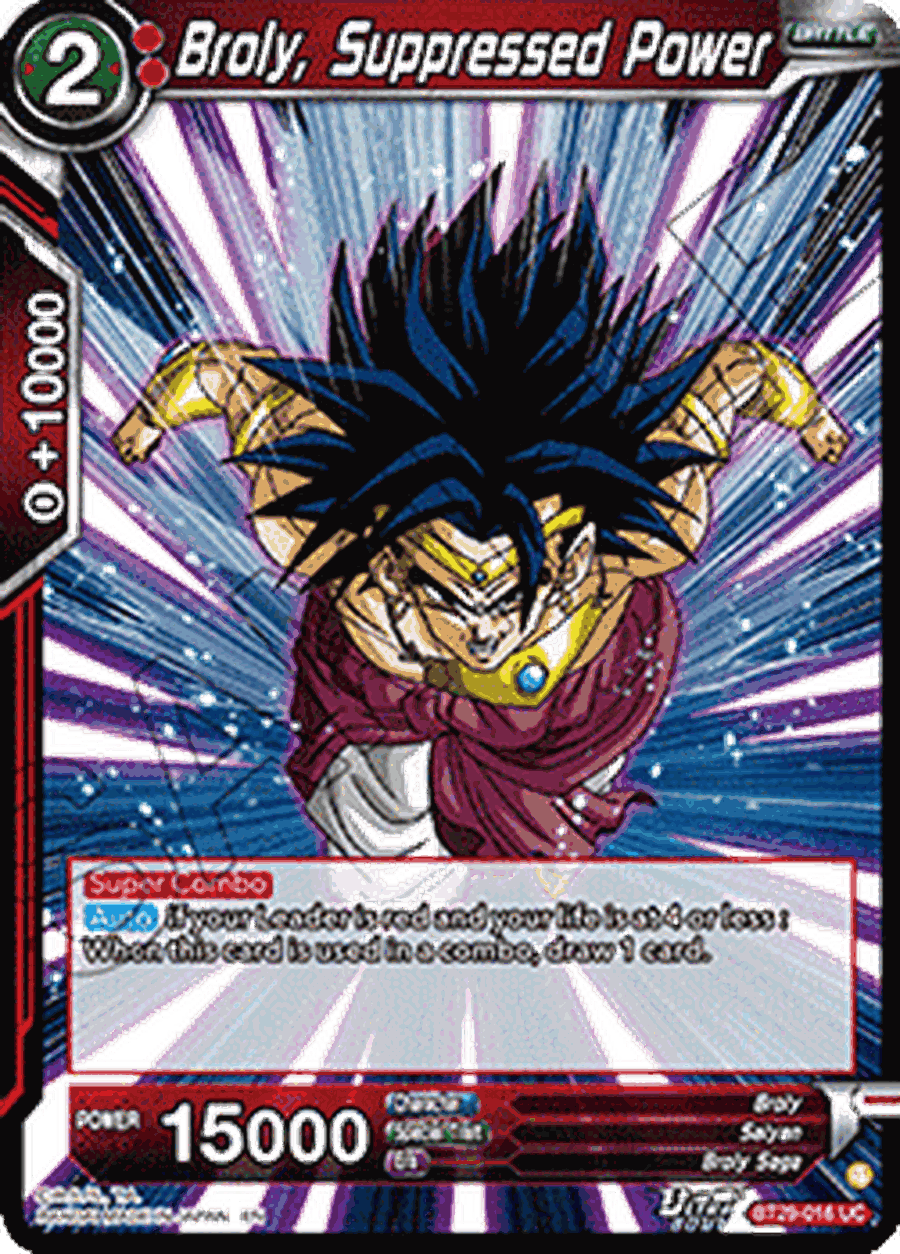 Broly, Suppressed Power