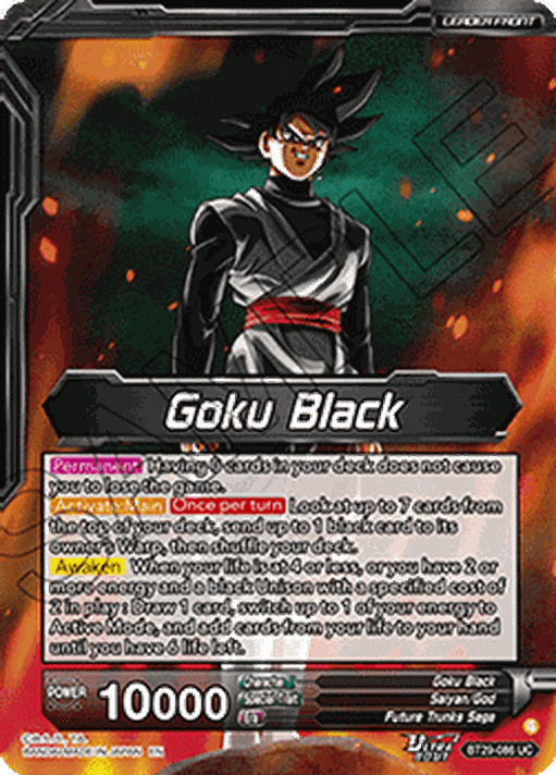 Goku Black // SS Rosé Goku Black, Future of Despair (V.1 - Uncommon)