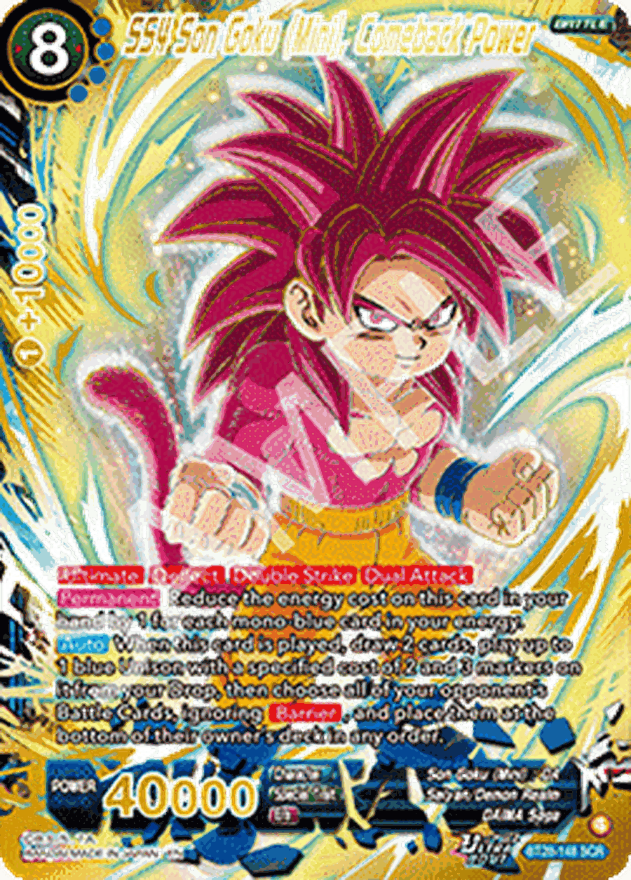 SS4 Son Goku (Mini), Comeback Power (V.1 - Secret Rare)