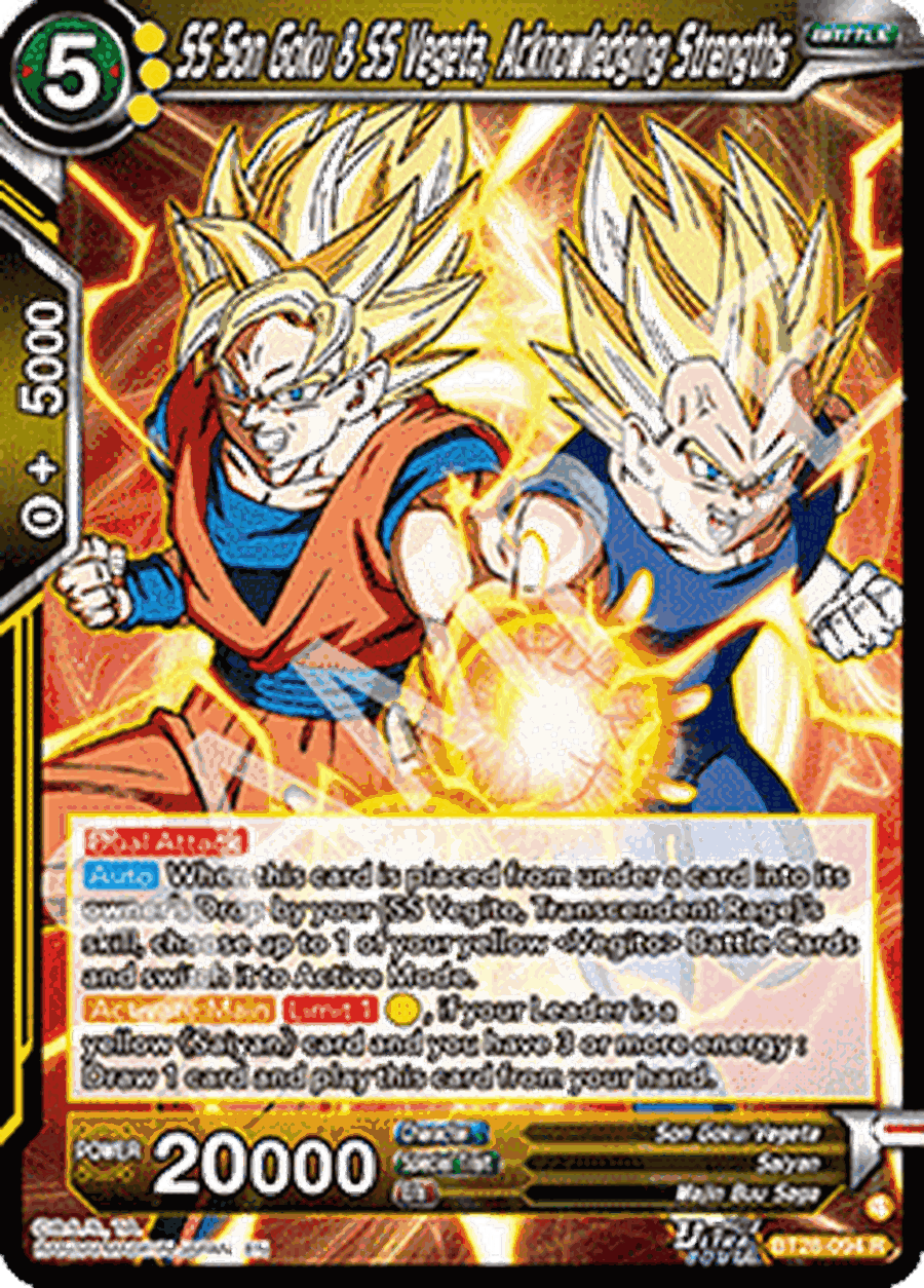 SS Son Goku & SS Vegeta, Acknowledging Strengths (V.1 - Rare)