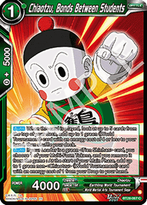 Chiaotzu, Bonds Between Students