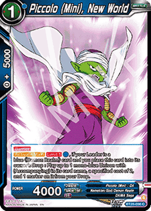 Piccolo (Mini), New World