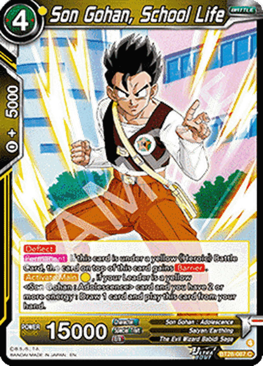 Son Gohan, School Life