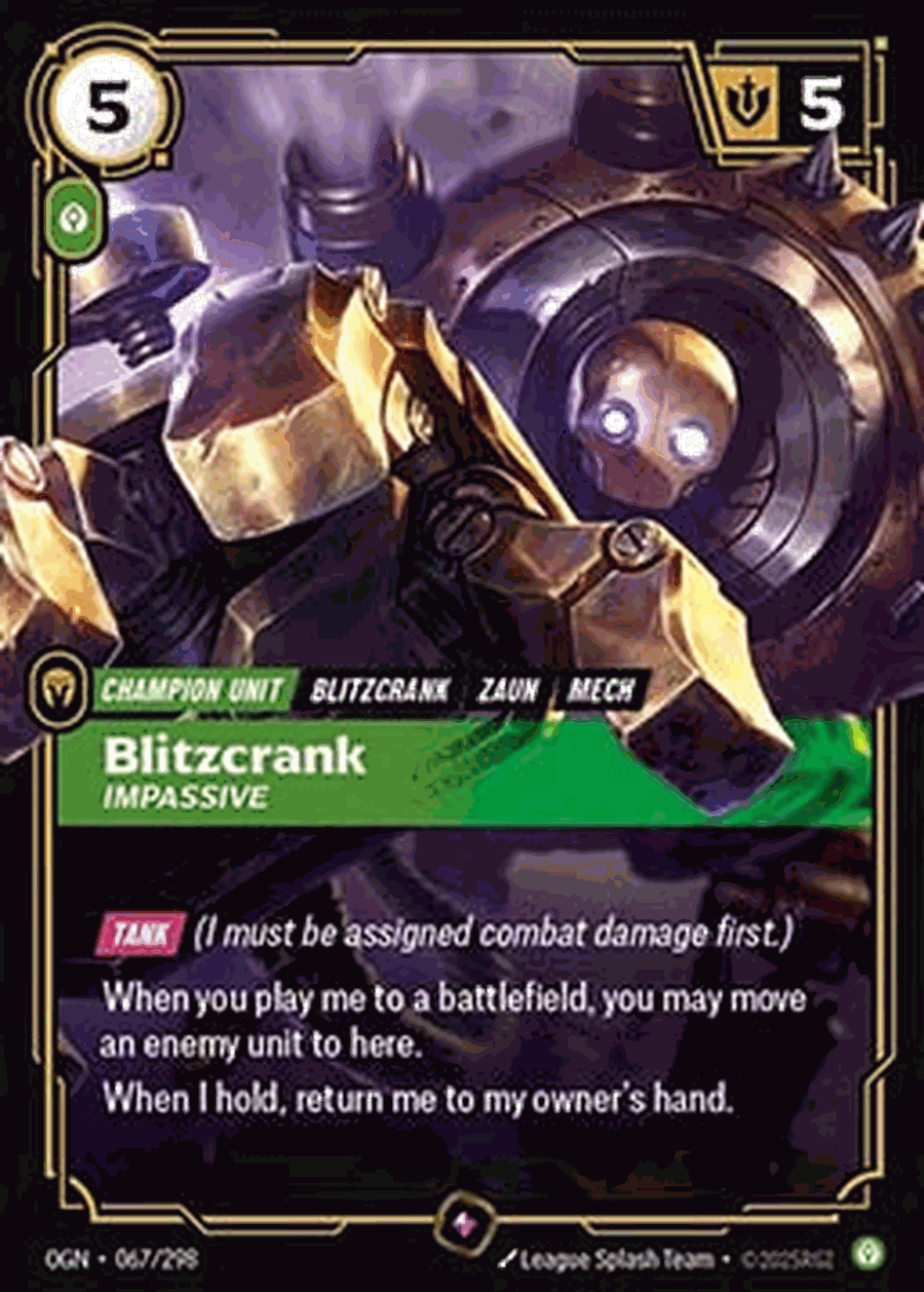 Blitzcrank, Impassive