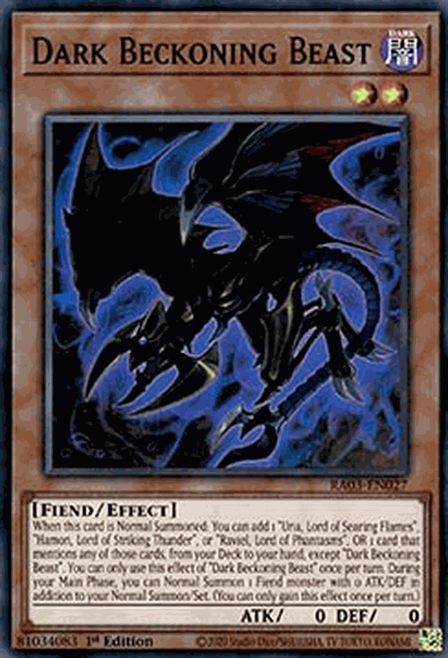 Dark Beckoning Beast (V.1 - Super Rare)