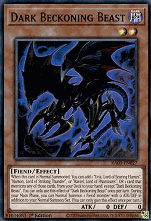 Dark Beckoning Beast (V.1 - Super Rare)