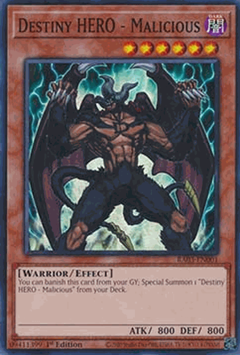 Destiny HERO - Malicious (V.1 - Super Rare)