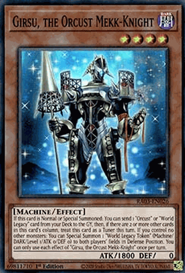 Girsu, the Orcust Mekk-Knight (V.1 - Super Rare)