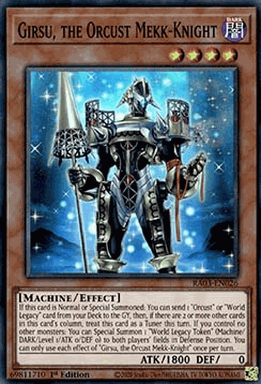 Girsu, the Orcust Mekk-Knight (V.1 - Super Rare)