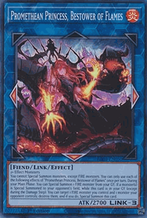 Promethean Princess, Bestower of Flames (V.1 - Super Rare)