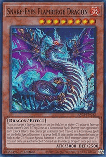 Snake-Eyes Flamberge Dragon (V.1 - Super Rare)