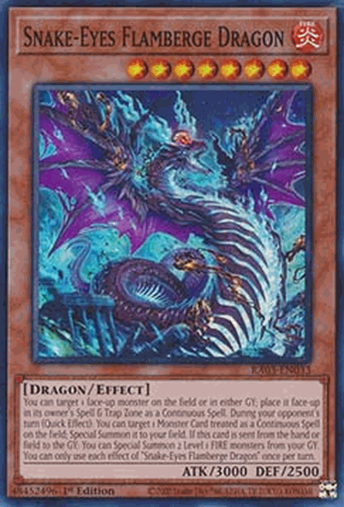 Snake-Eyes Flamberge Dragon (V.1 - Super Rare)