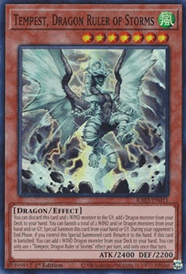 Tempest, Dragon Ruler of Storms (V.1 - Super Rare)