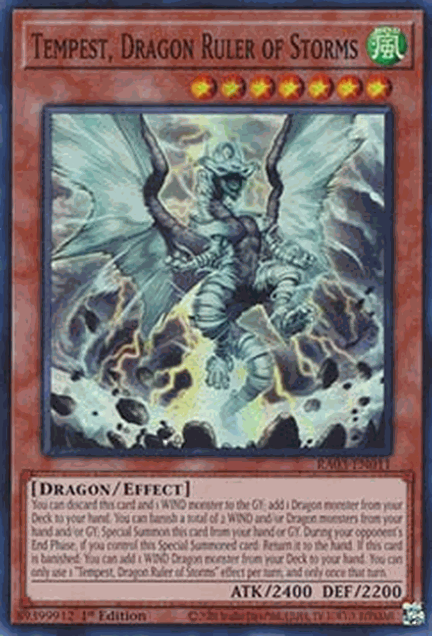 Tempest, Dragon Ruler of Storms (V.1 - Super Rare)