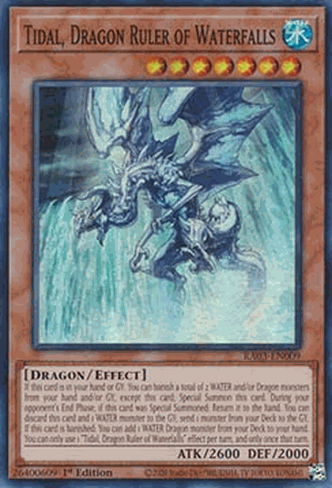 Tidal, Dragon Ruler of Waterfalls (V.1 - Super Rare)