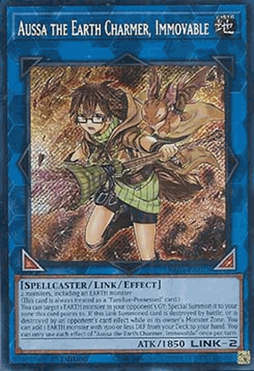 Aussa the Earth Charmer, Immovable (V.3 - Secret Rare)