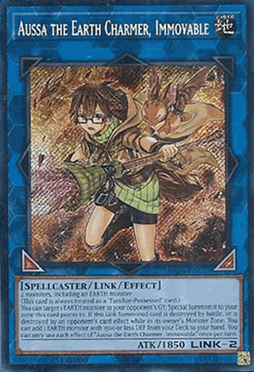 Aussa the Earth Charmer, Immovable (V.3 - Secret Rare)
