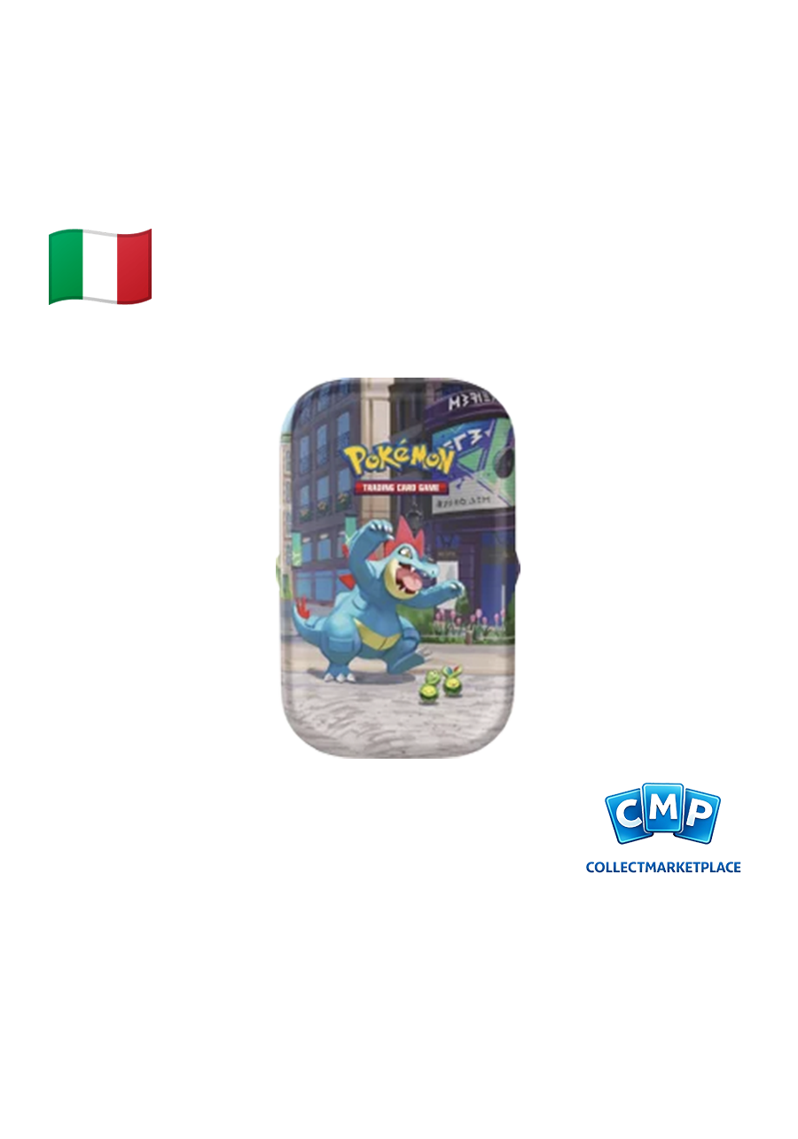 Pokémon Mini Tin da Collezione Luminopoli Feraligatr IT Pokémon Mini Tin da Collezione Luminopoli Feraligatr IT
