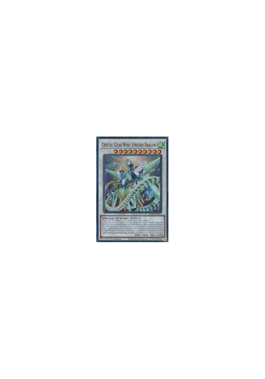 Crystal Clear Wing Synchro Dragon (V.2 - Ultra Rare)