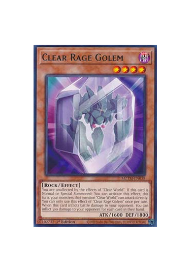 Clear Rage Golem