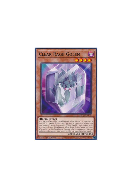 Clear Rage Golem