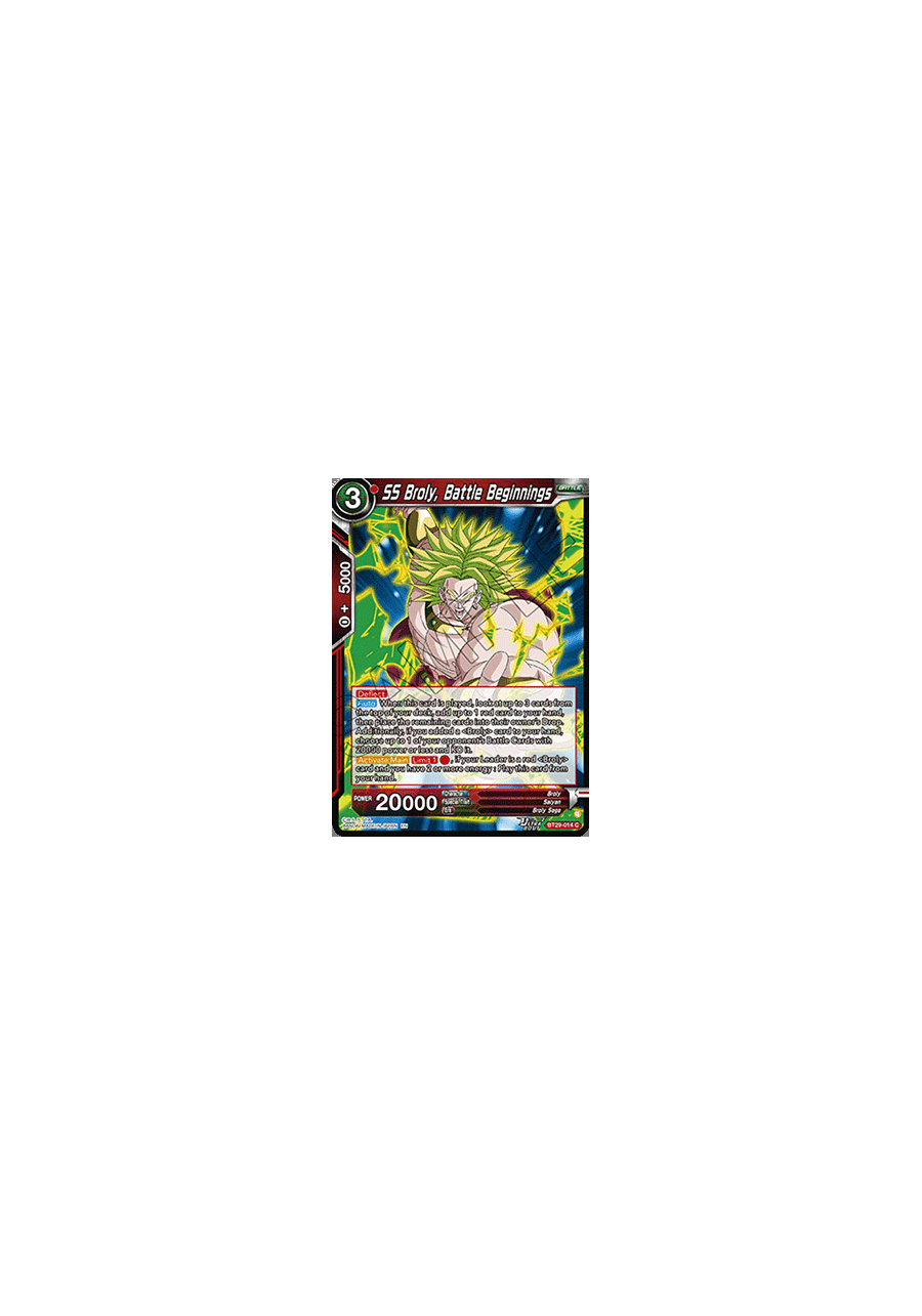 SS Broly, Battle Beginnings