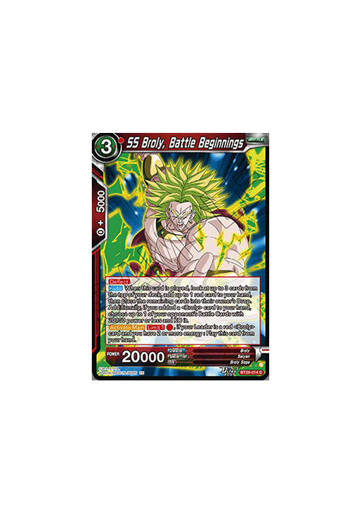 SS Broly, Battle Beginnings