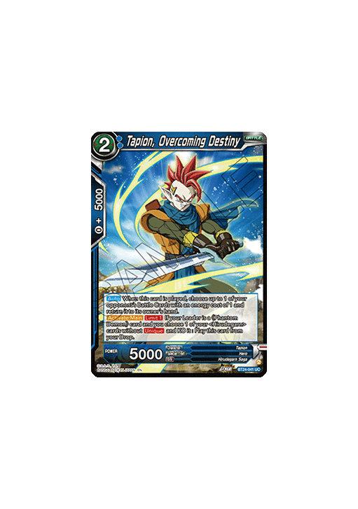 Tapion, Overcoming Destiny