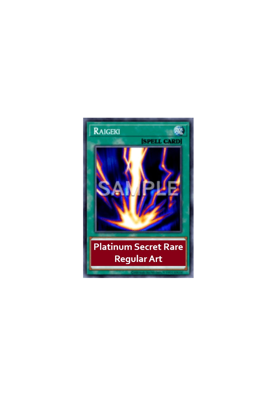 Raigeki (V.6 - Platinum Secret Rare)