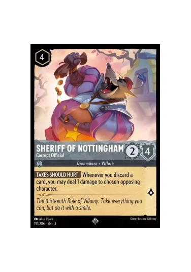 Sheriff of Nottingham - Corrupt Official