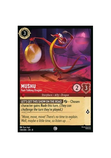 Mushu - Fast-Talking Dragon