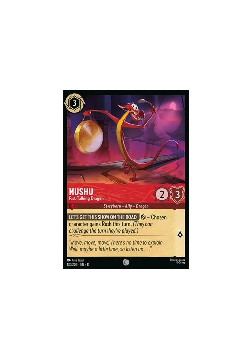 Mushu - Fast-Talking Dragon