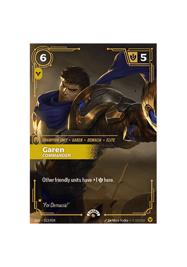Garen, Commander