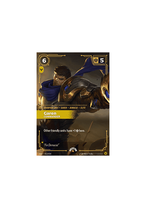 Garen, Commander
