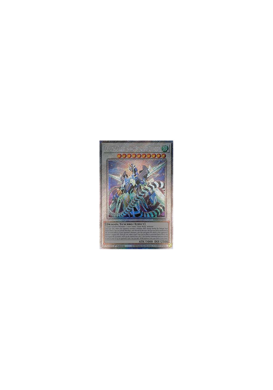 Crystal Clear Wing Synchro Dragon (V.4 - Platinum Secret Rare)