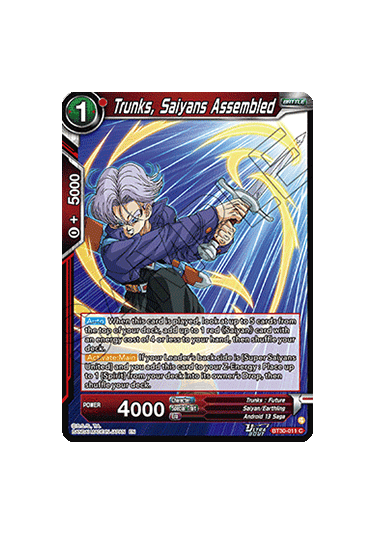 Trunks, Saiyans Assembled