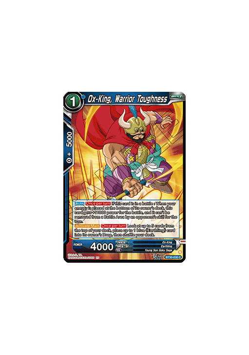 Ox-King, Warrior Toughness