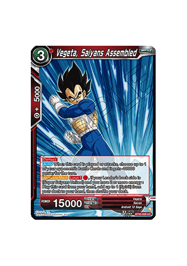 Vegeta, Saiyans Assembled