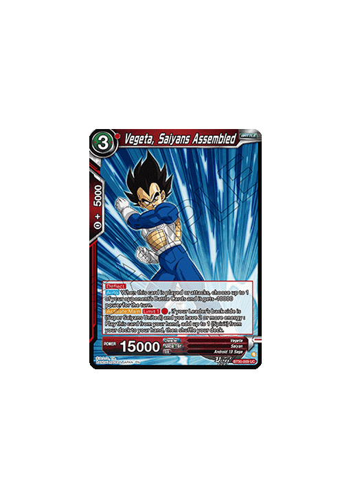 Vegeta, Saiyans Assembled